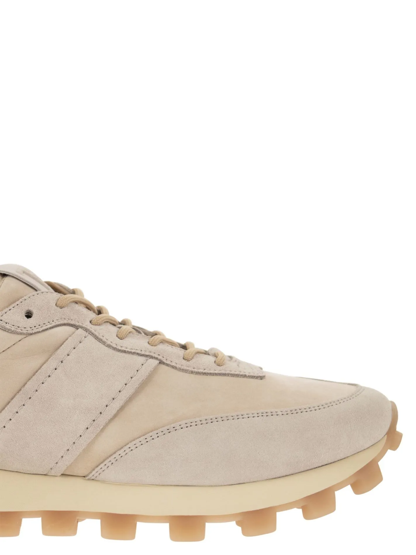 1T - Nabuk and leather sneakers