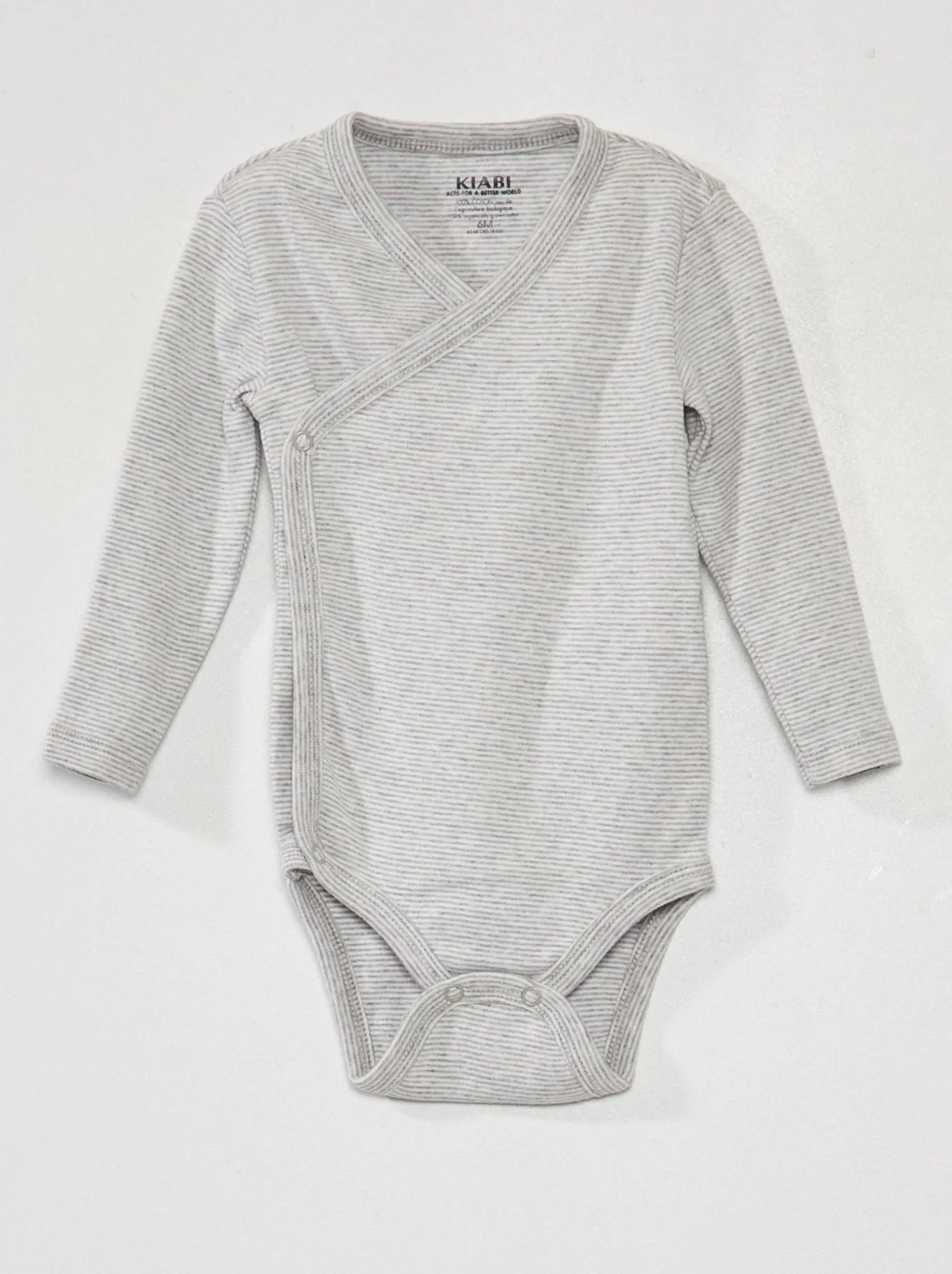 3-piece ribbed knit body set - GRAY.