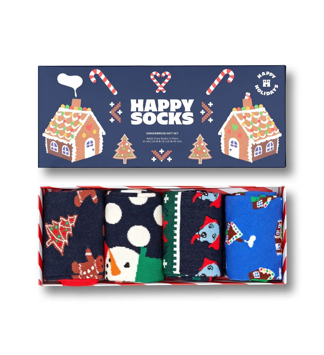 4 pack gingerbread socks gift set