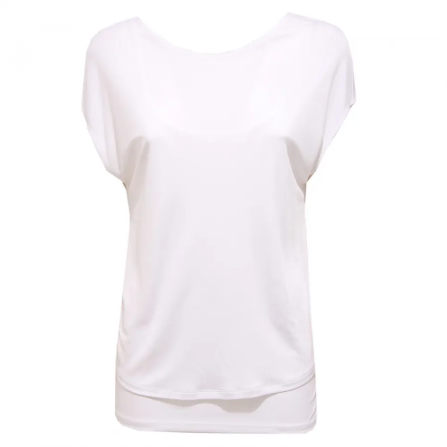 6679K maglia donna 2 IN 1 ARMANI JEANS white t-shirt woman