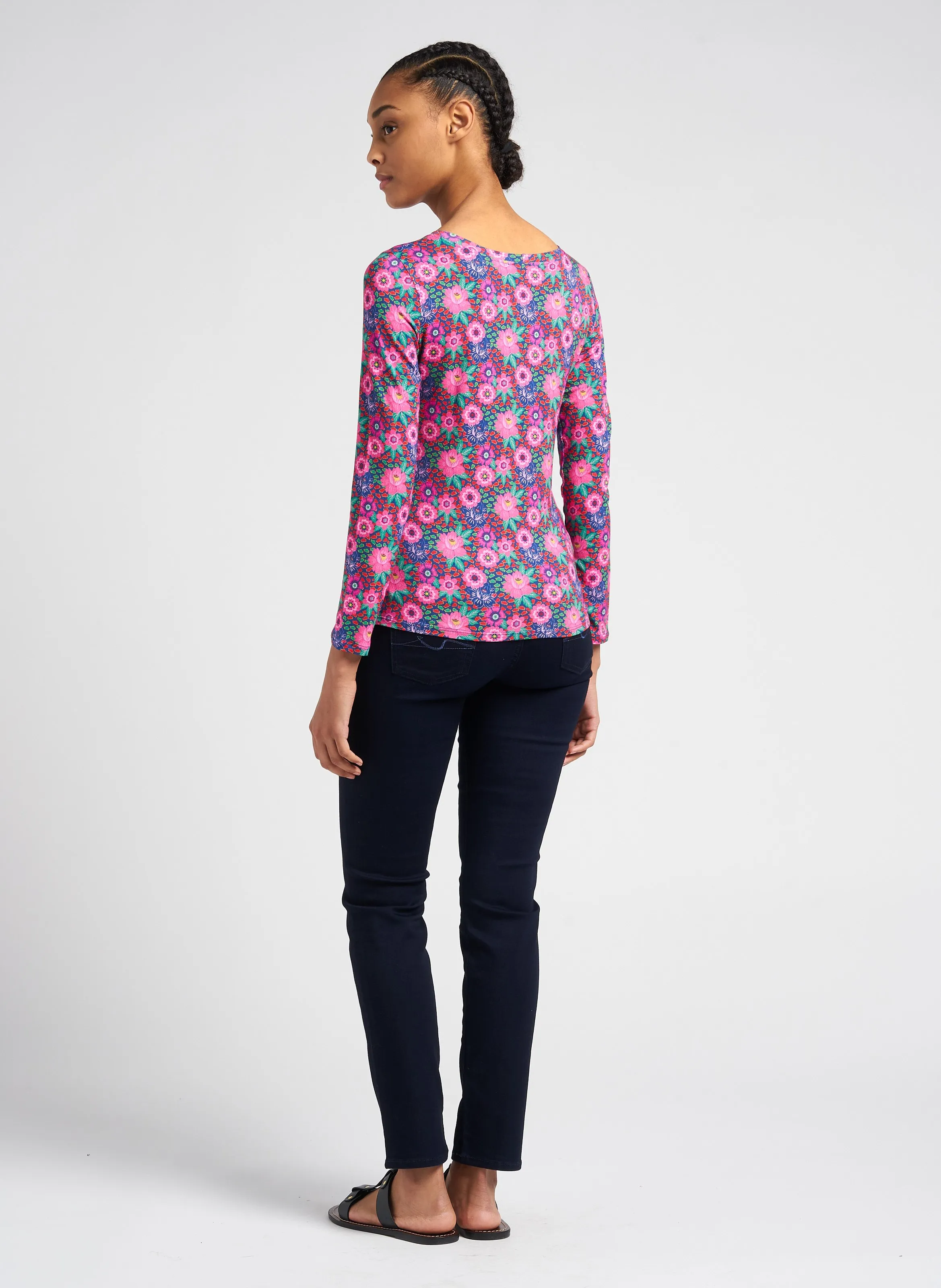  7 FOR ALL MANKIND   ROXANNE MAJESTY - Jeans slim a vita medio-alta in misto cotone | Blu
