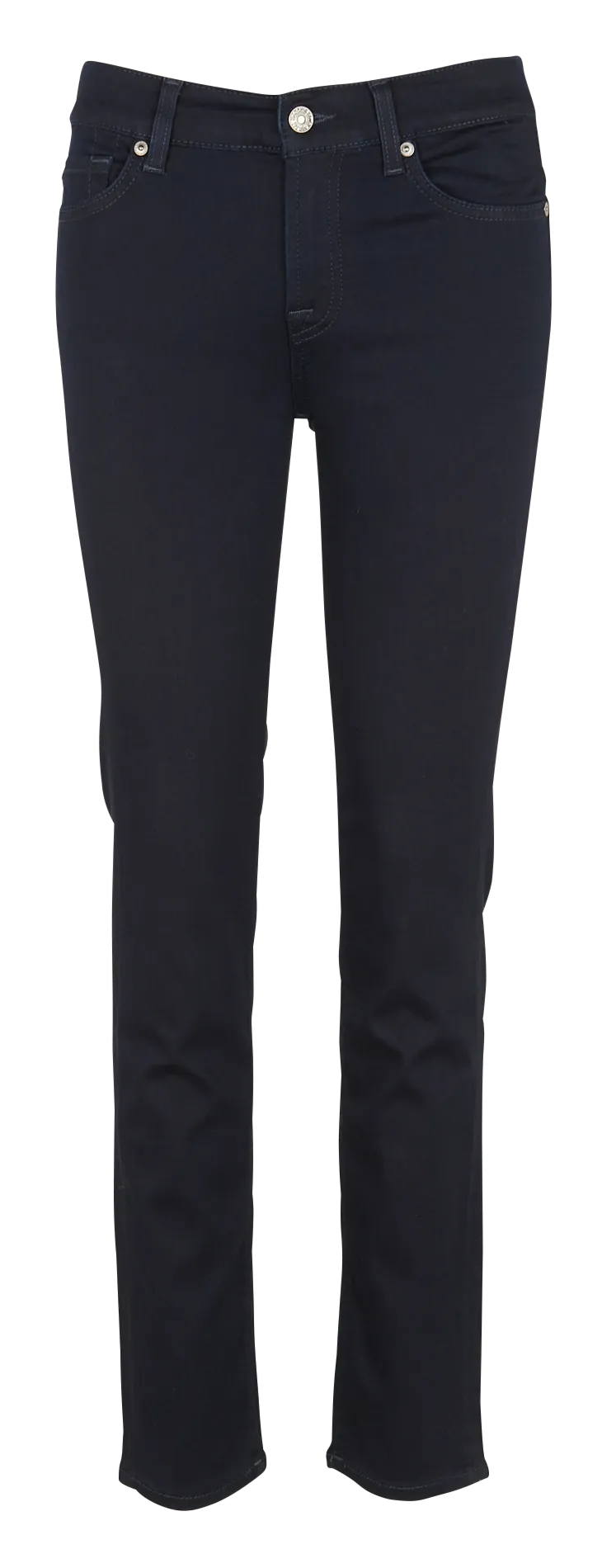  7 FOR ALL MANKIND   ROXANNE MAJESTY - Jeans slim a vita medio-alta in misto cotone | Blu