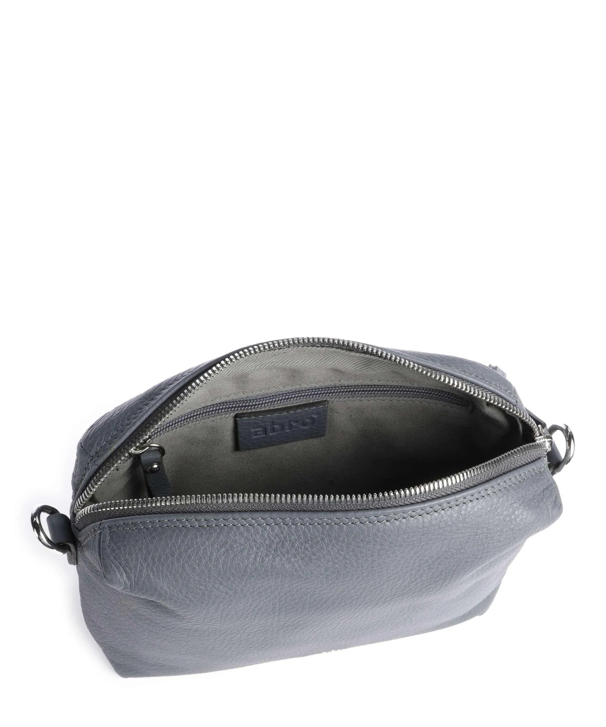  Abro Dalia Kaia Borsa a tracolla pelle di vacchetta grana grigio scuro  