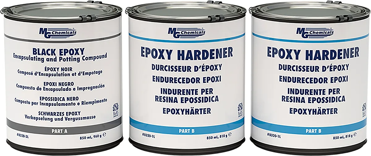Adesivo di resina in Epossidico MG Chemicals, col. Nero, Contenitore da 2,55 L