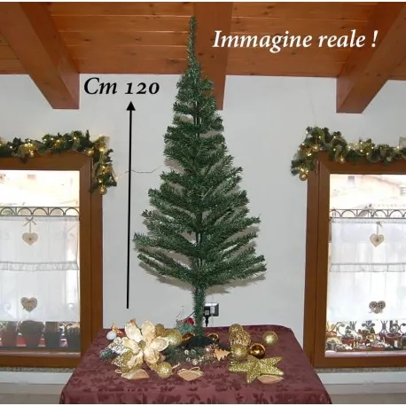 120 cm Green Christmas Tree with Cross Base