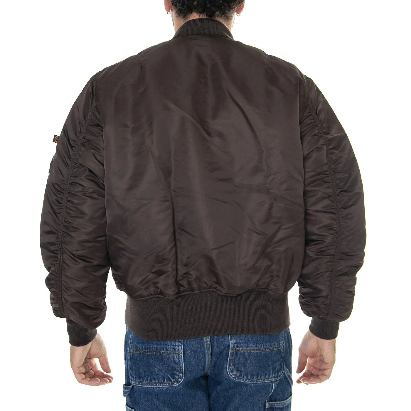 Alpha Industries MA-1 Hunter Brown - Giacca Invernale Reversibile Uomo Marrone    