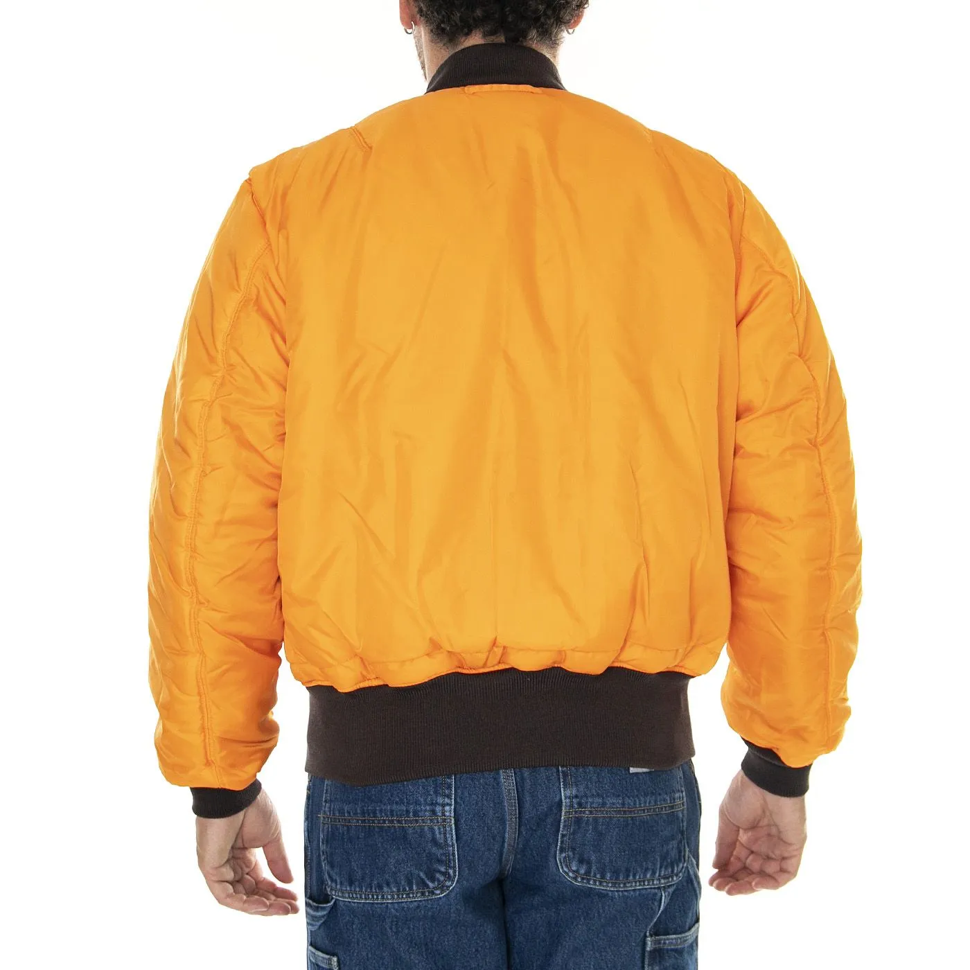 Alpha Industries MA-1 Hunter Brown - Giacca Invernale Reversibile Uomo Marrone    