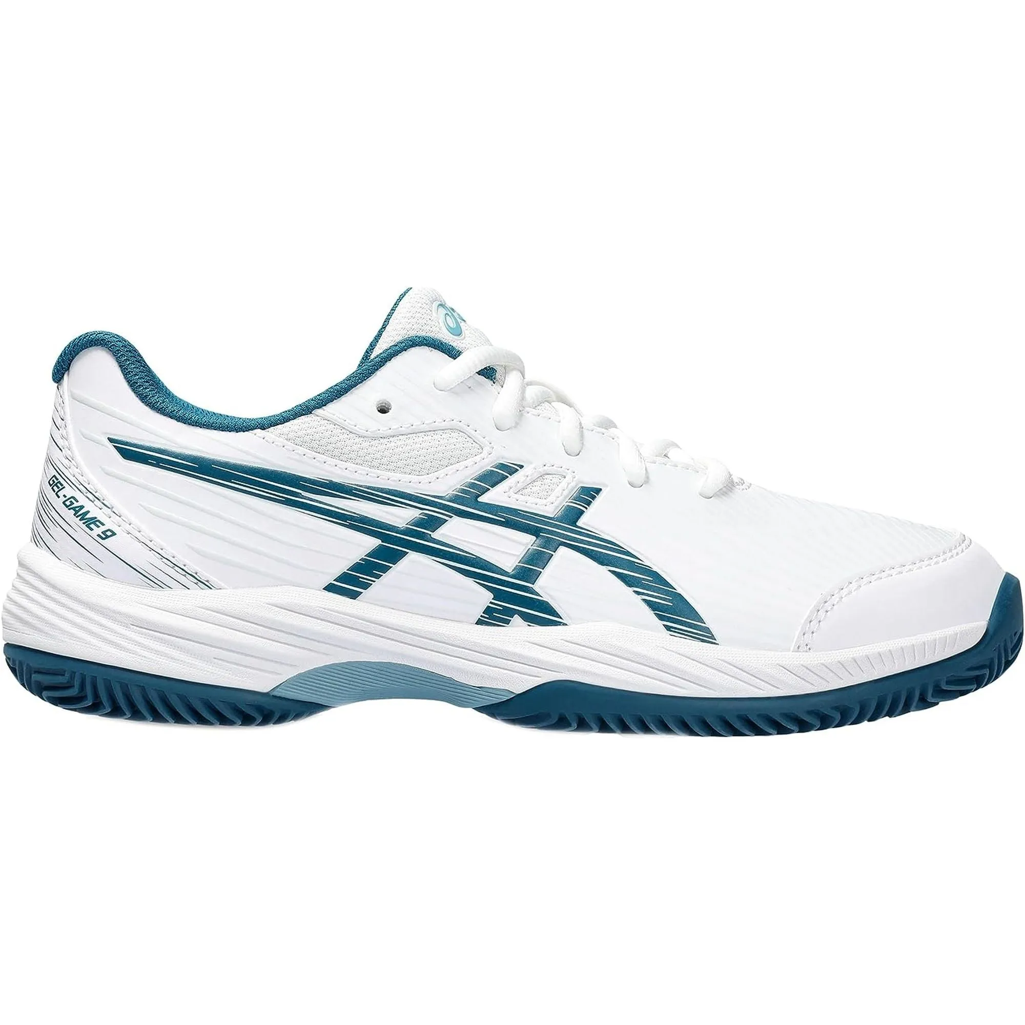 ASICS Youth Unisex Gel Game 9 GS White Tennis Shoes
