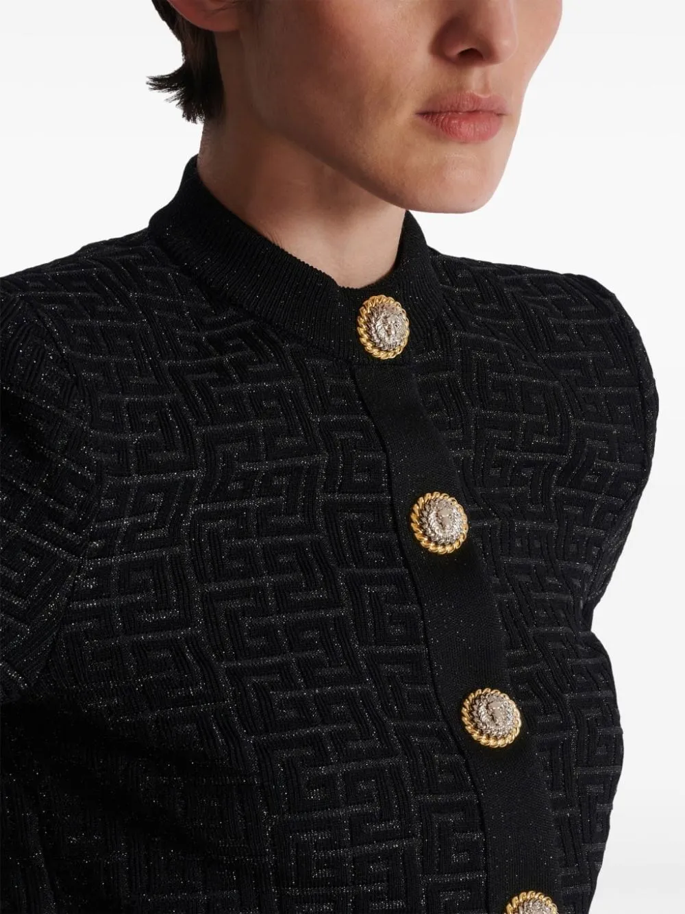 Balmain Cardigan crop PB Labyrinth