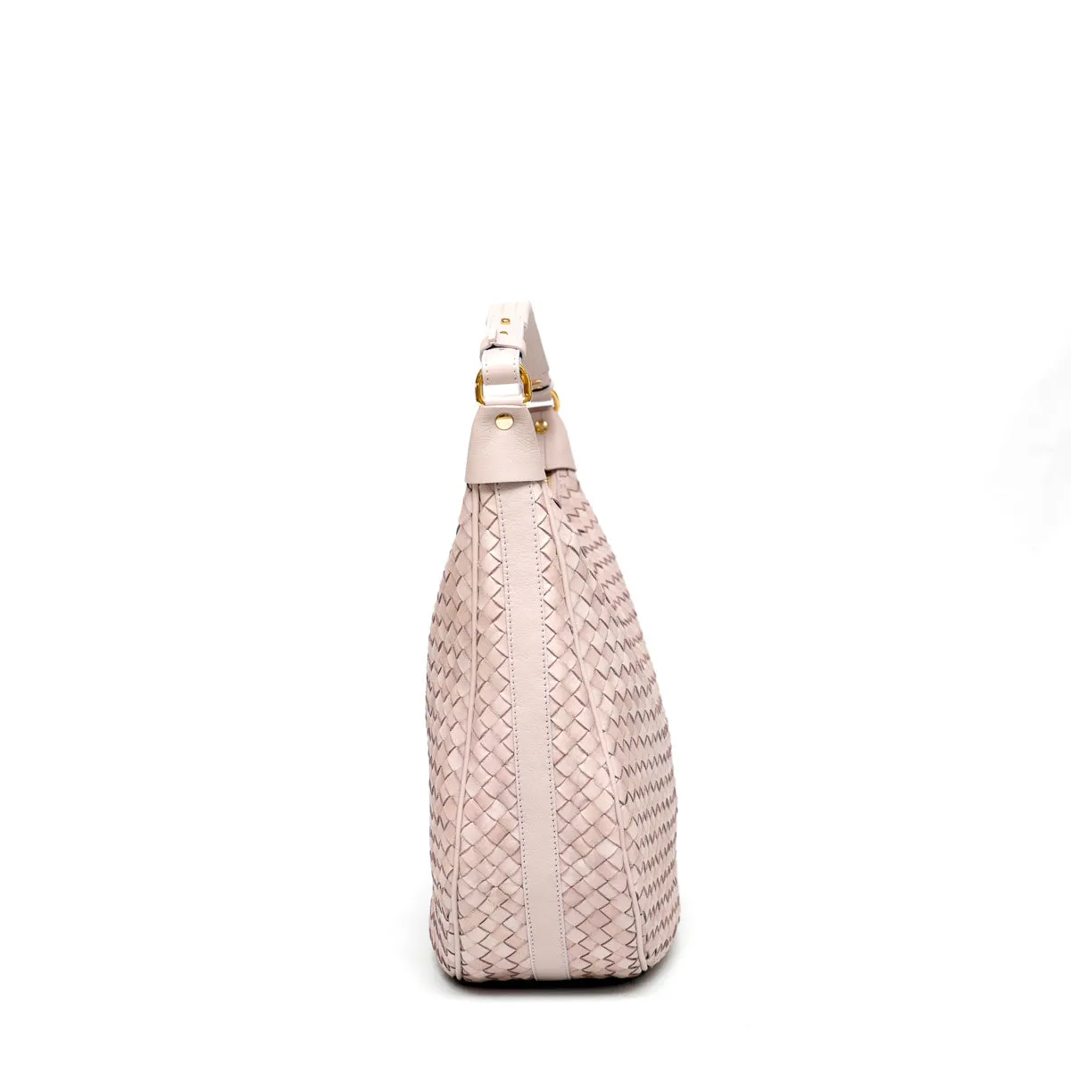 Beige Alba Intrecciato Handbag