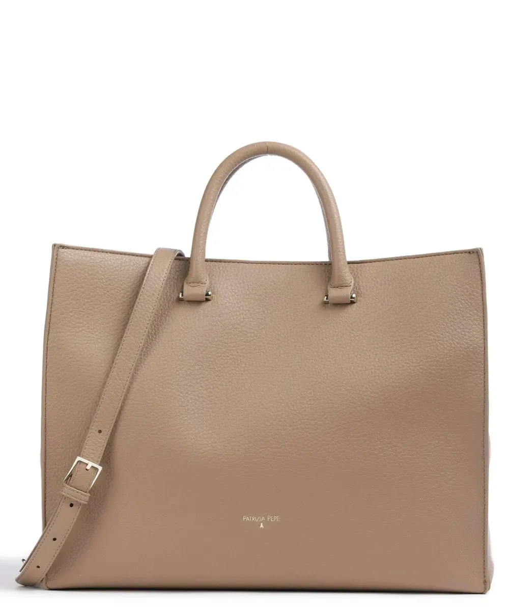 Beige Shoulder Strap Handbag