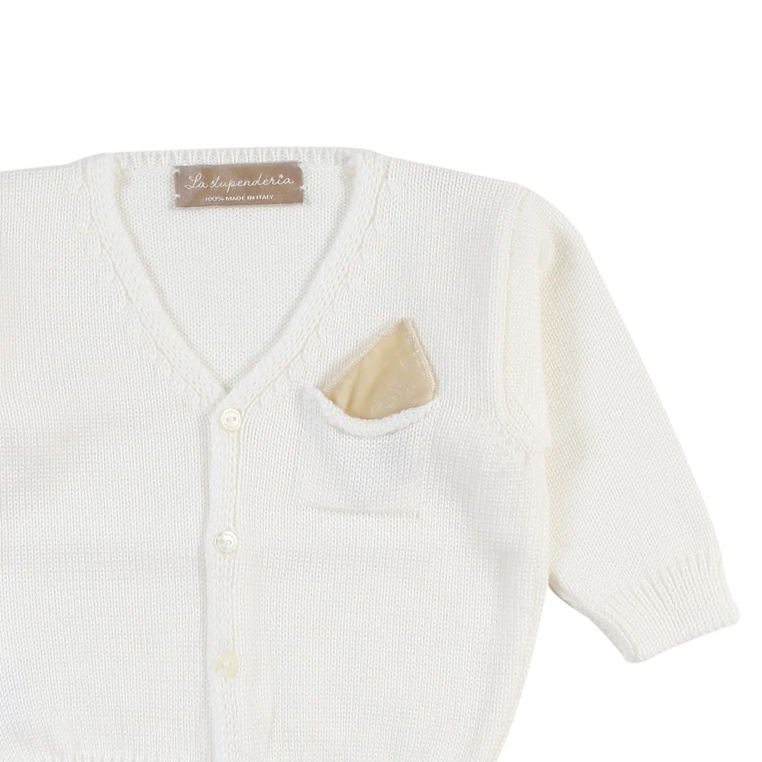 Bianco Cardigan Bambina