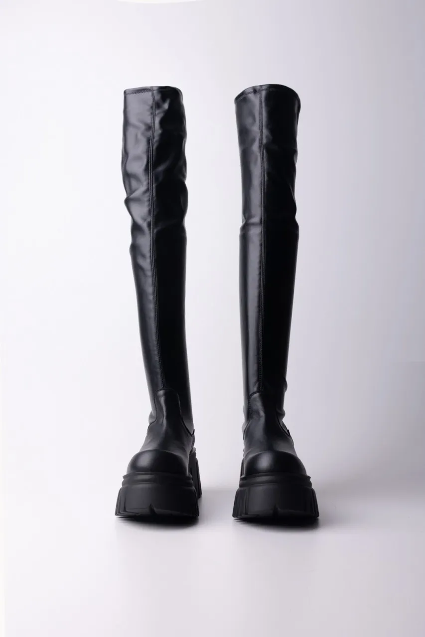 Black High London Boots