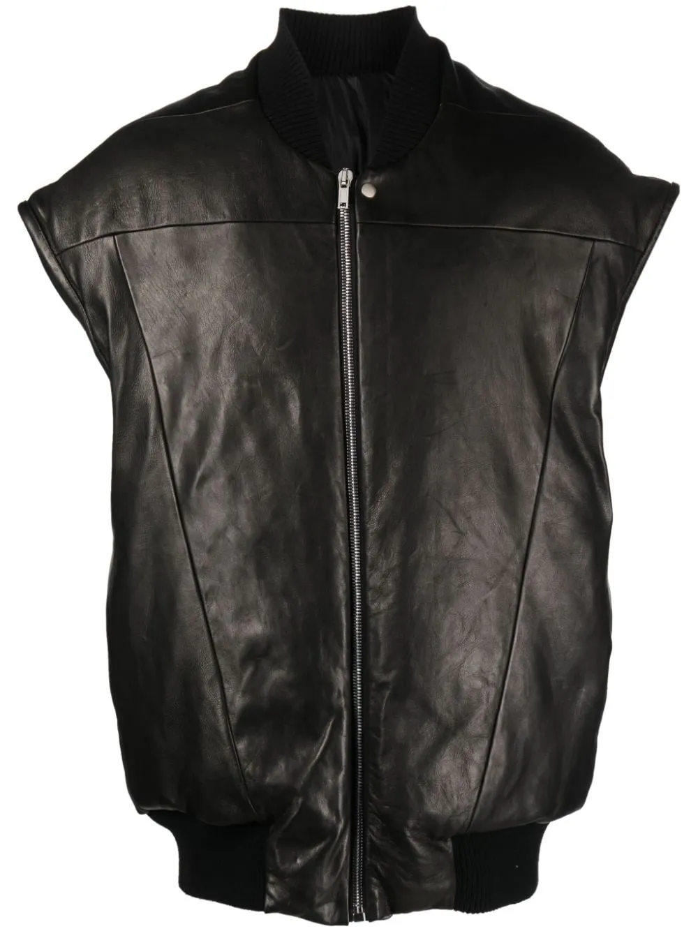 Black Jumbo Flight Padded Vest - Men