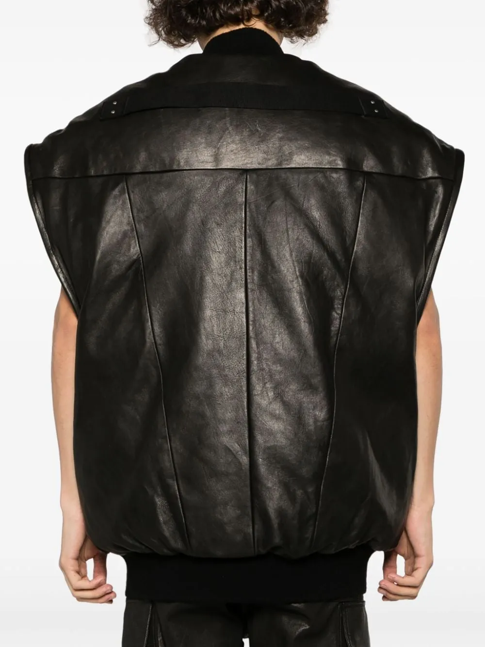 Black Jumbo Flight Padded Vest - Men