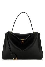 Black Large Leather Rodeo Handbag