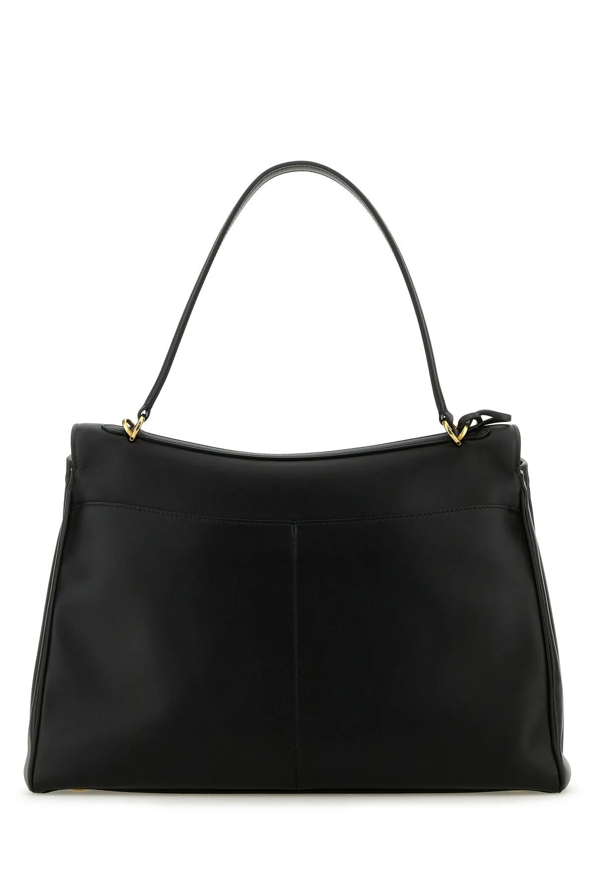 Black Large Leather Rodeo Handbag