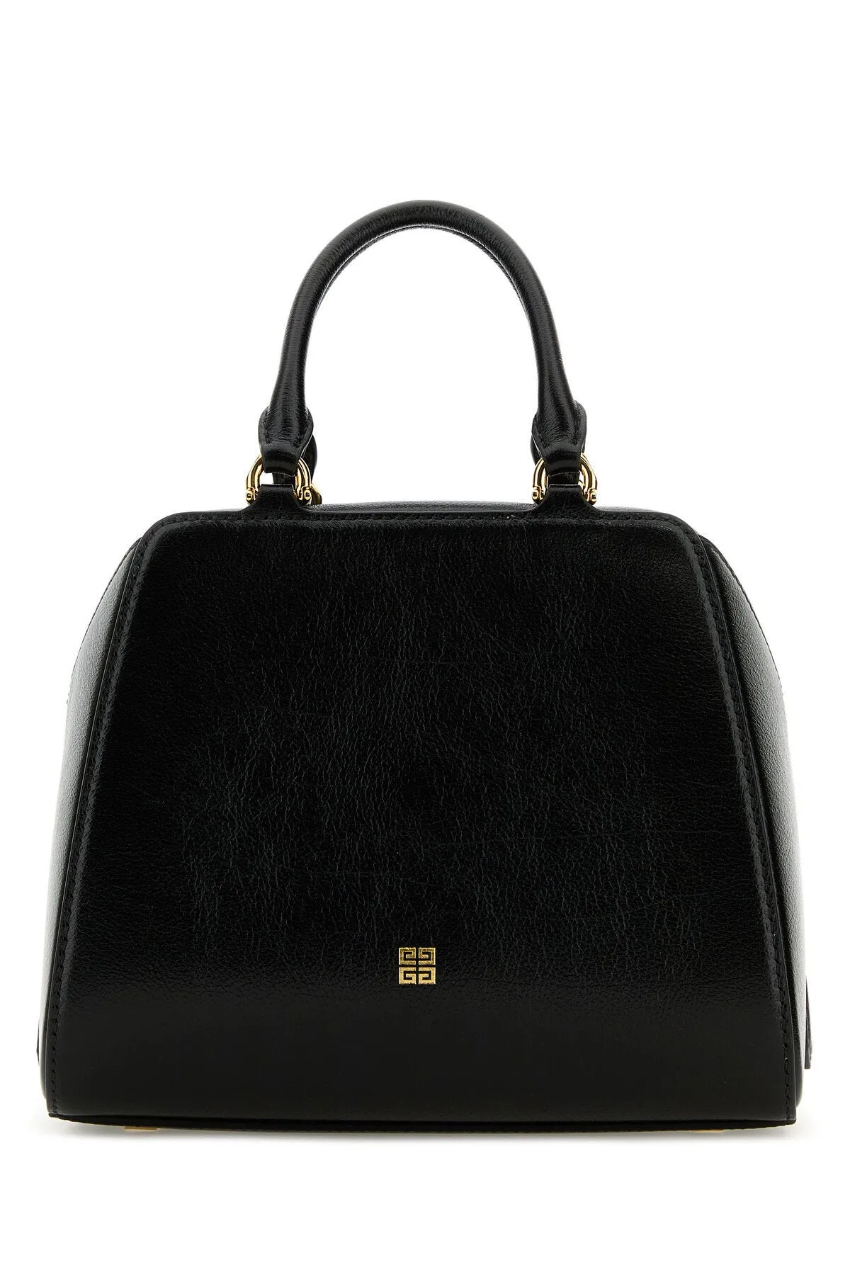 Black Leather Mini Antigona Cube Handbag