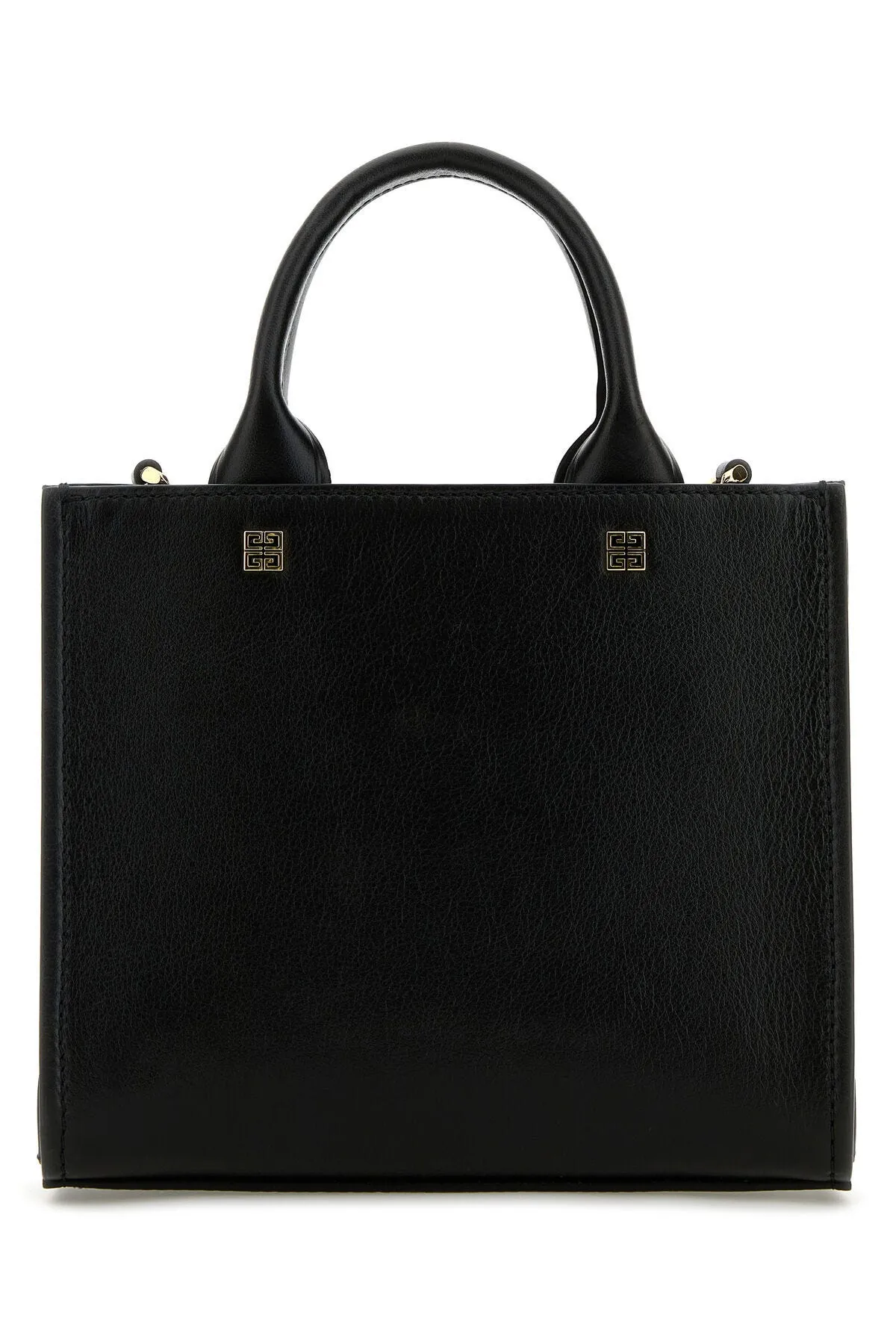 Black Leather Mini G-Tote Handbag