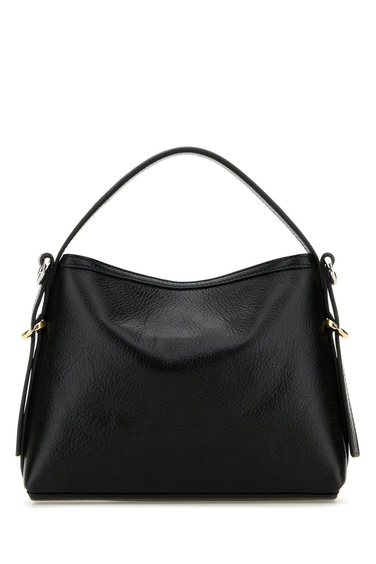 Black Leather Nano Voyou Handbag