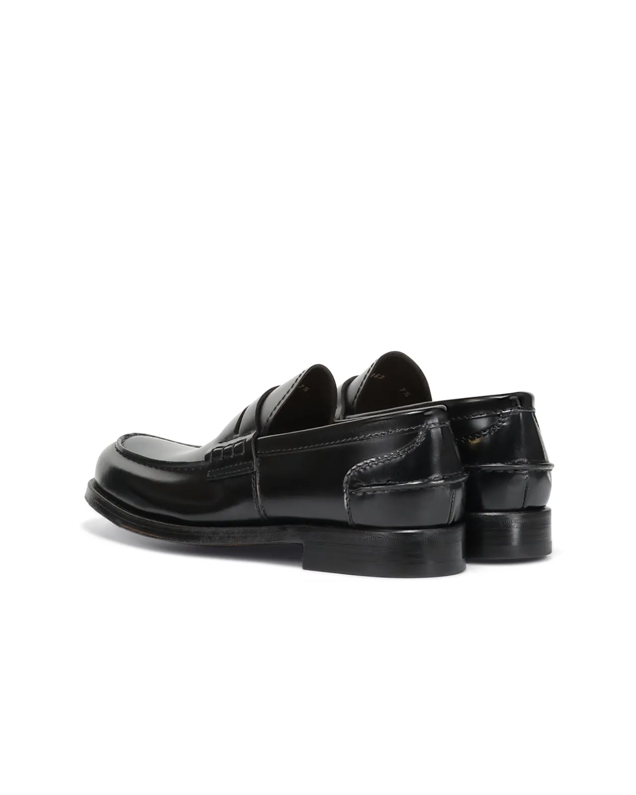Black Leather Polished Loafer