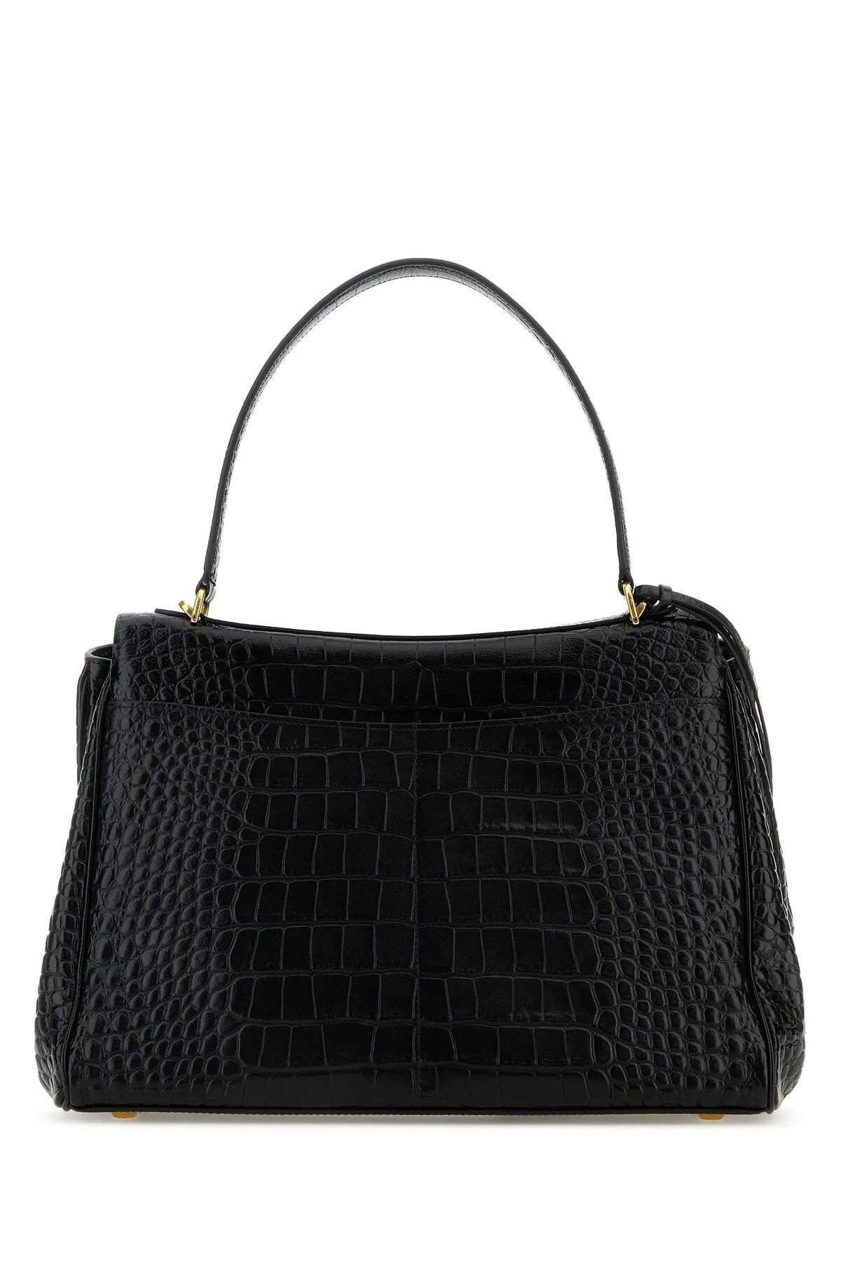 Black Leather Rodeo Handbag