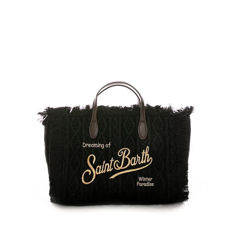 Black Mc2 Saint Barth Colette Handbag