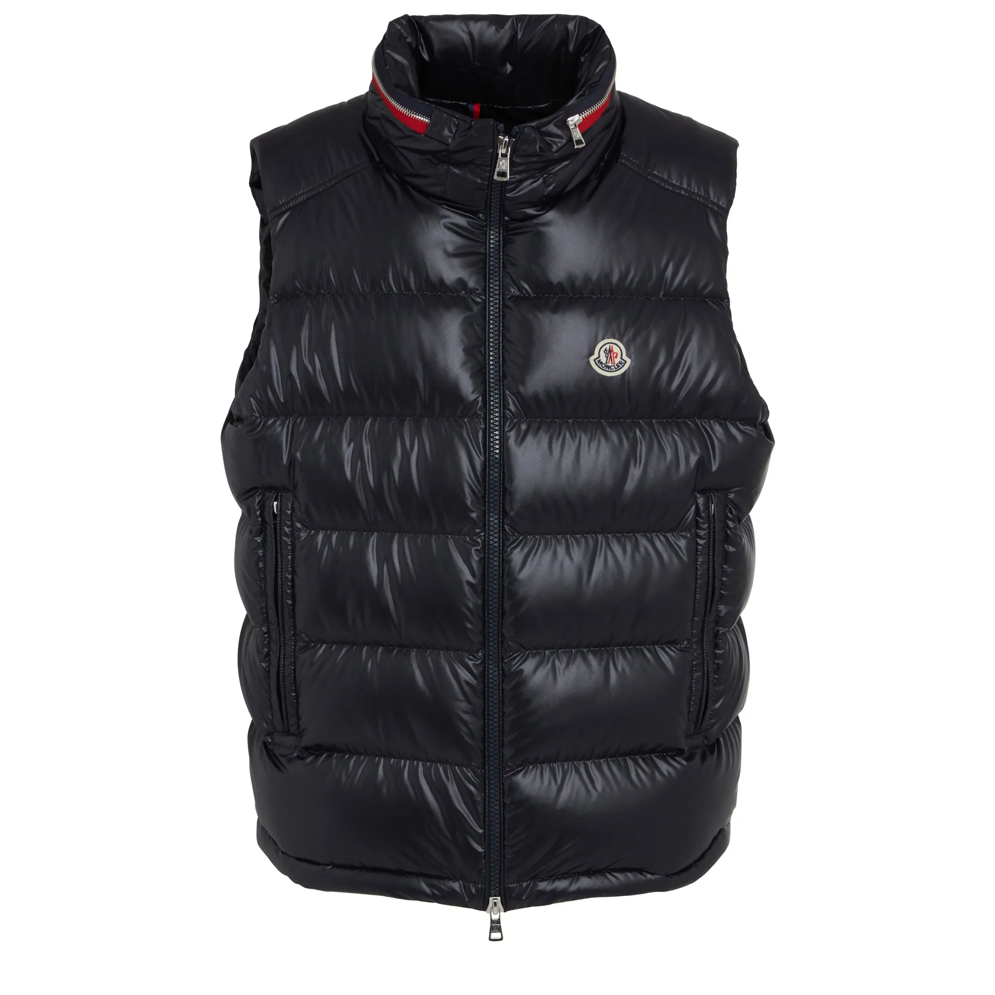Black MONCLER Padded Ouse Fabric Gilet