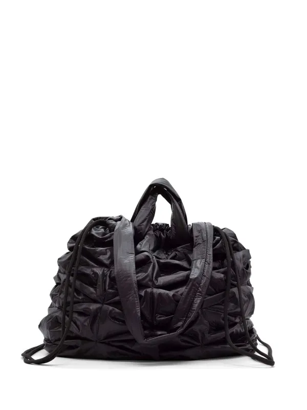 Black Nylon Large Handbag