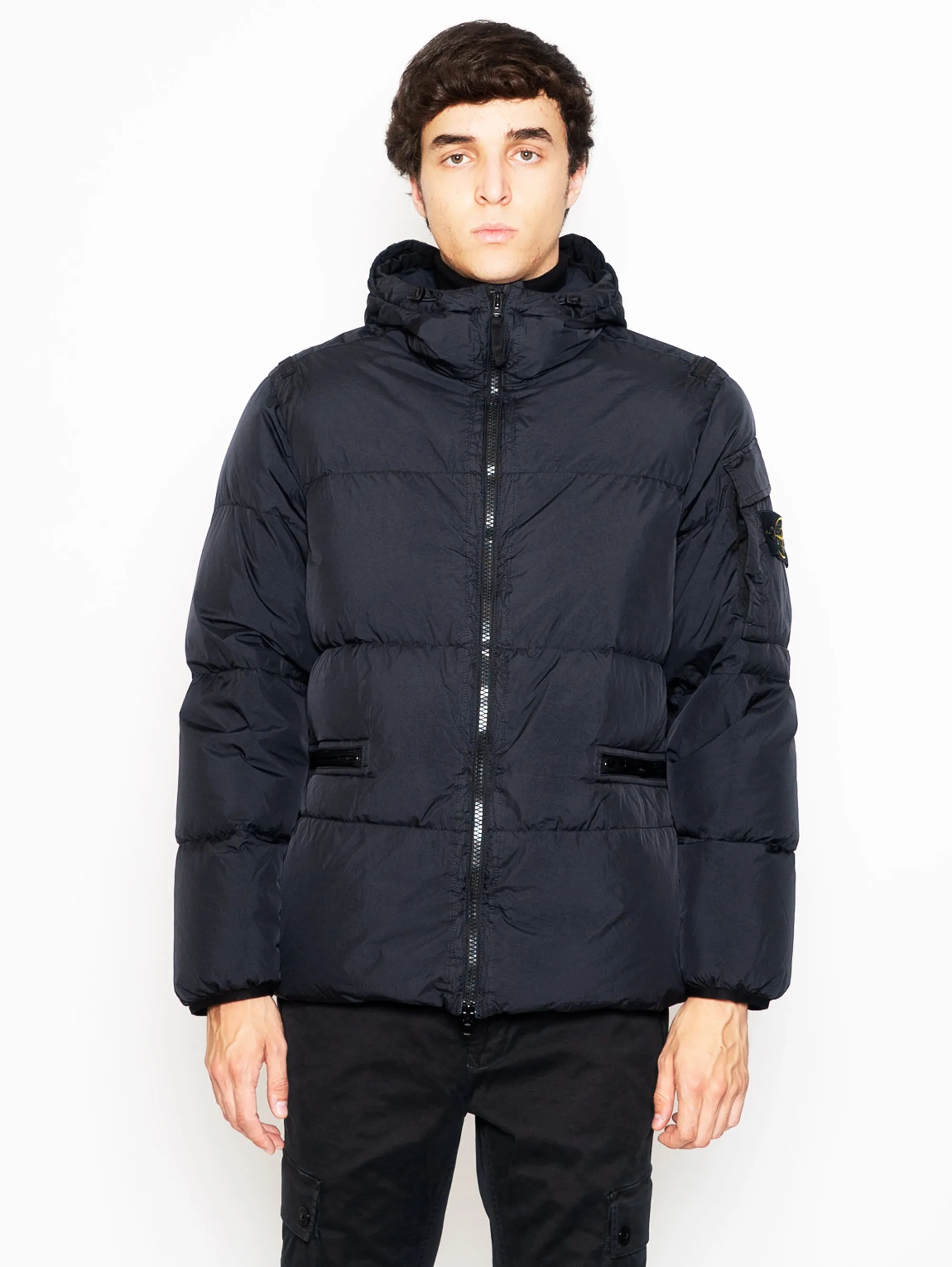 Black Recycled Nylon Reps Jacket