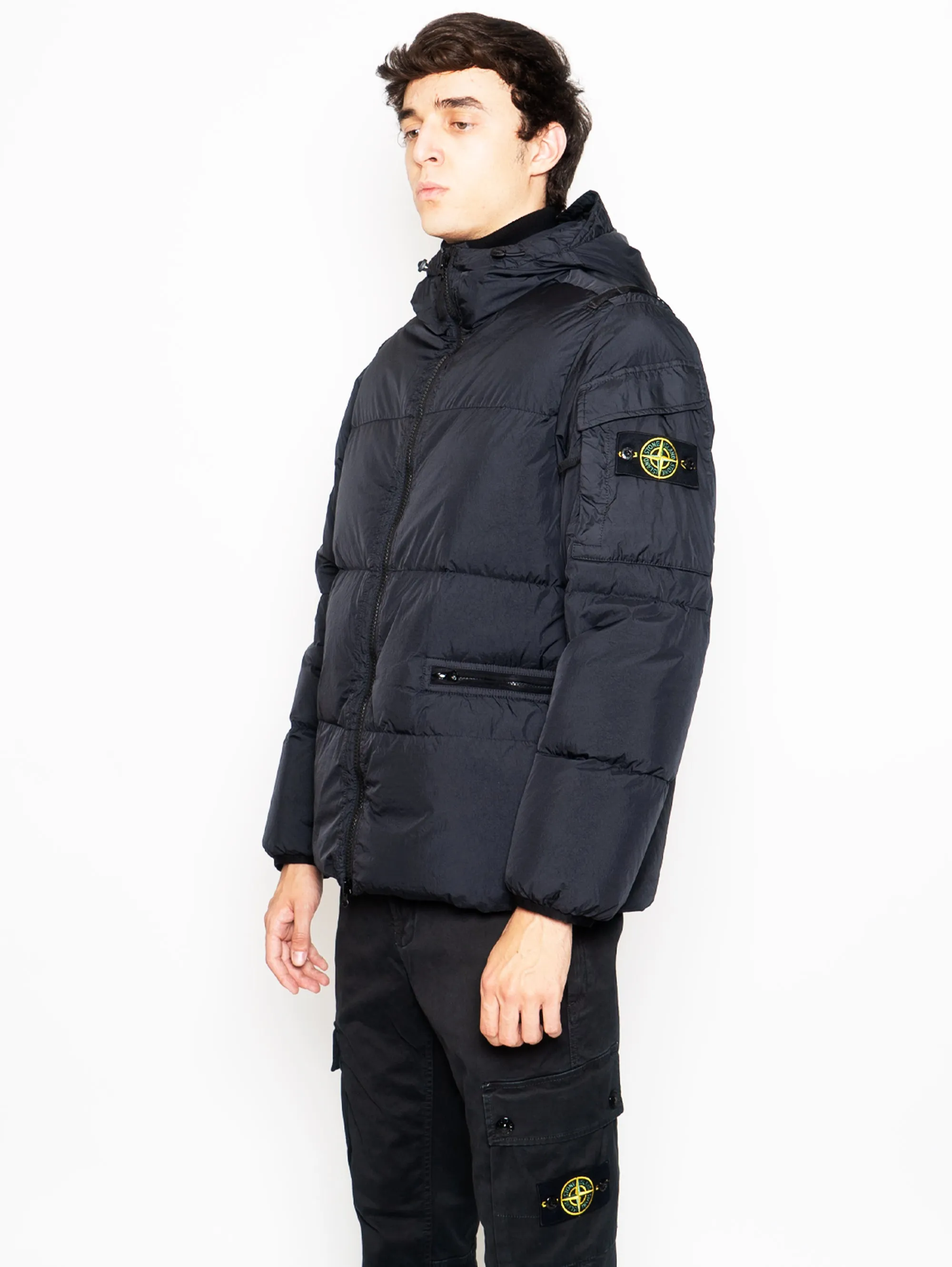 Black Recycled Nylon Reps Jacket