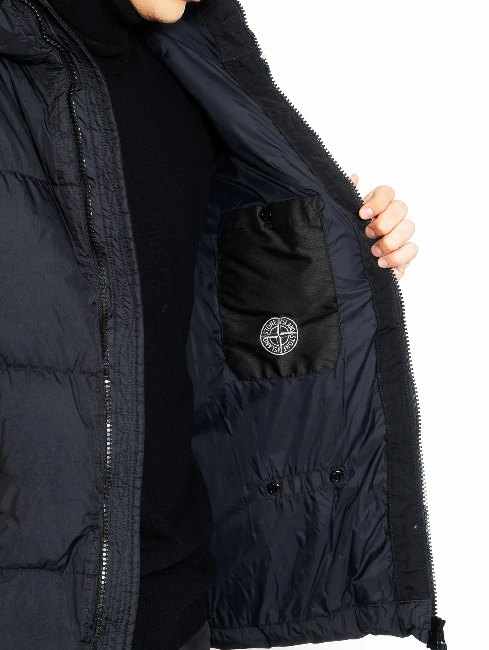 Black Recycled Nylon Reps Jacket