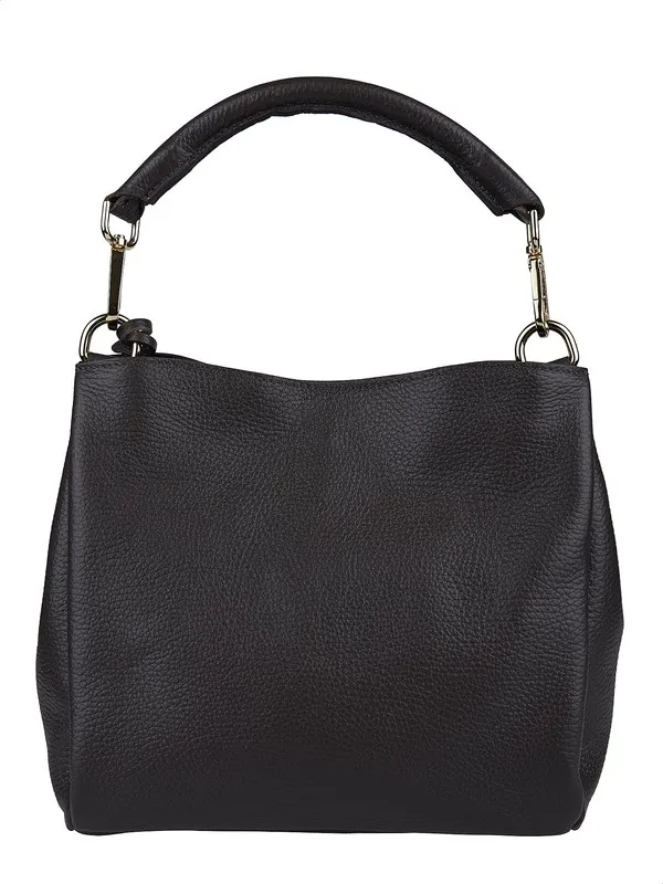Blue Leather Small Handbag