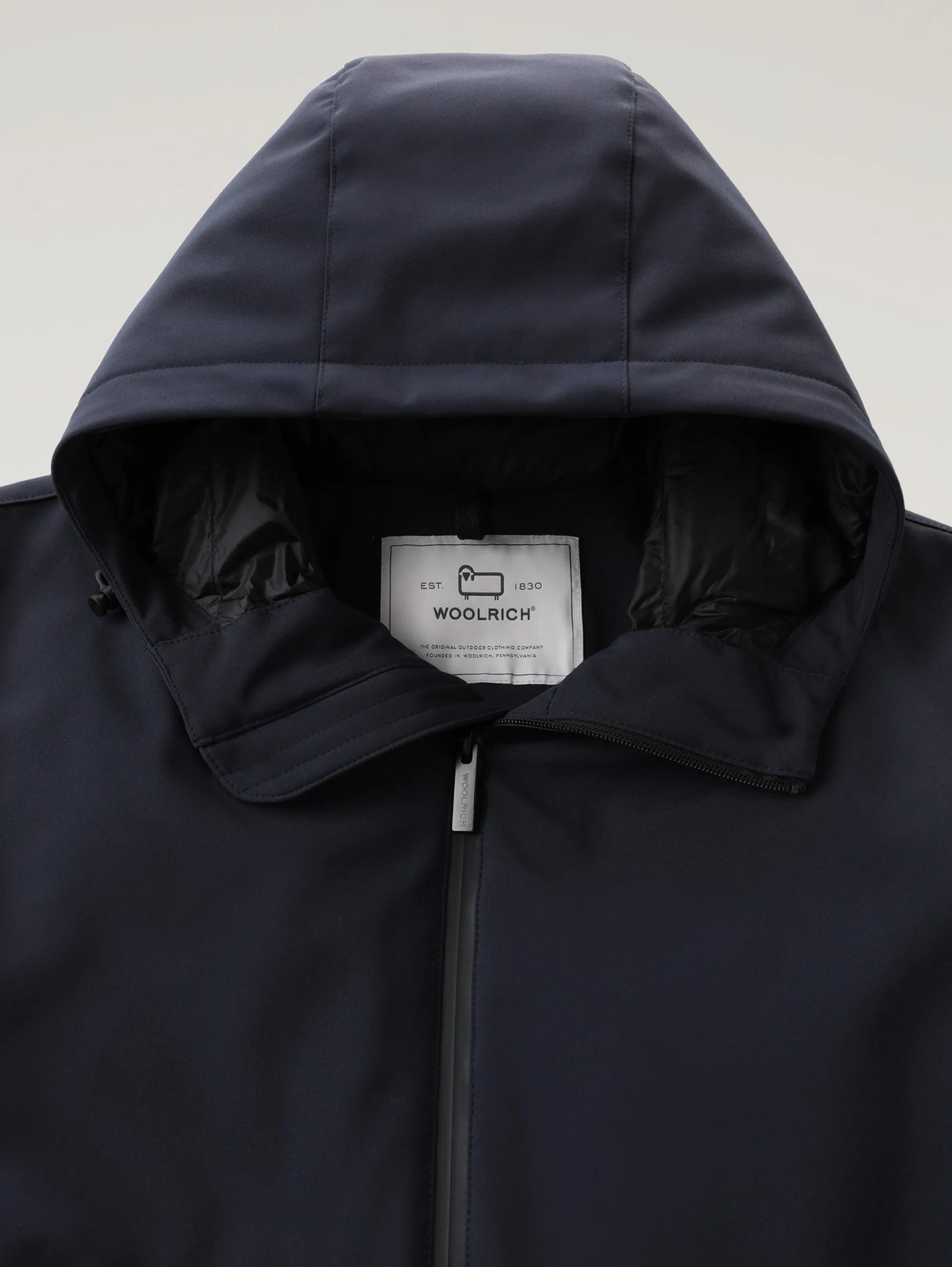 Blue Windproof Hooded Jacket