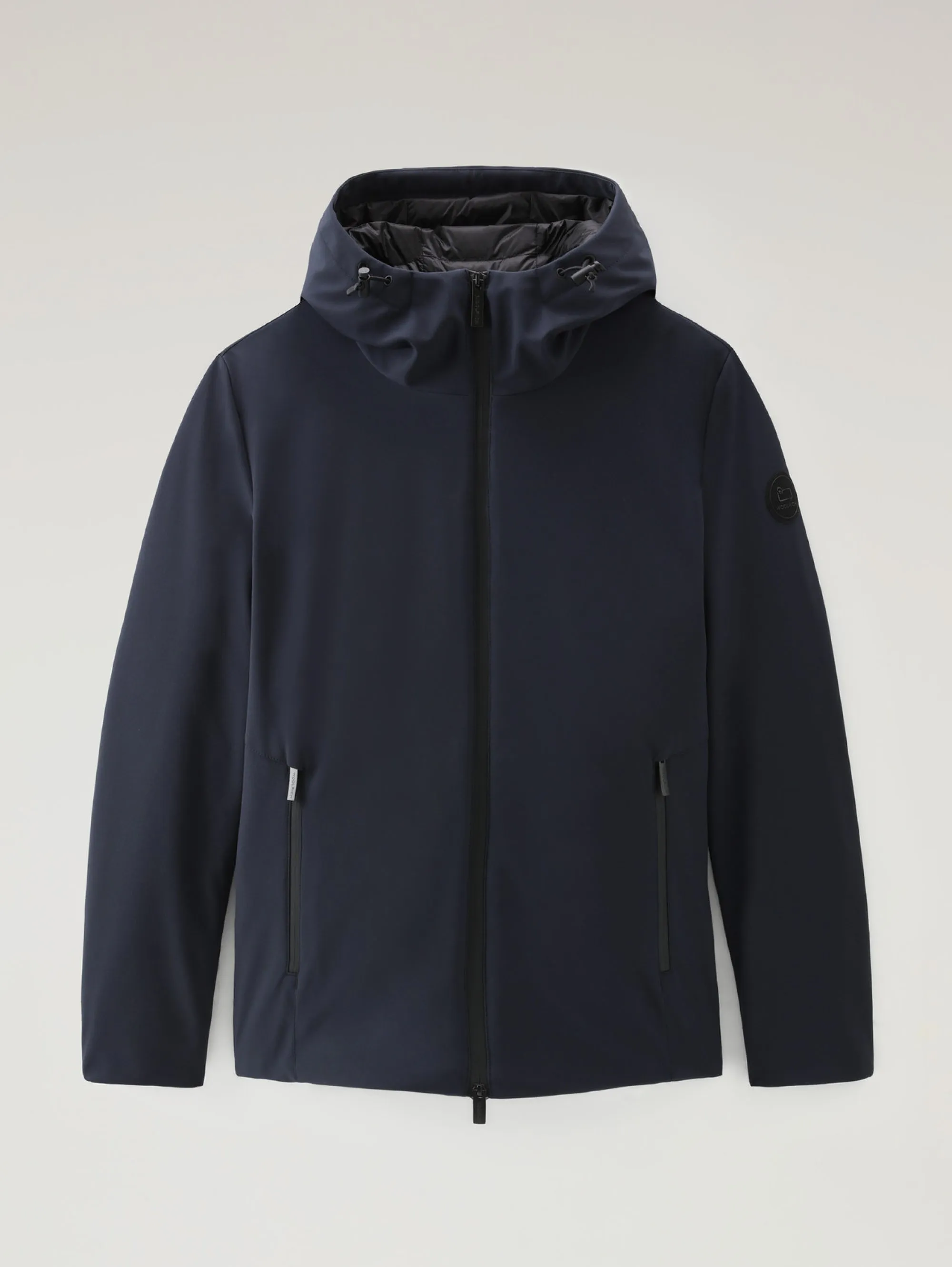 Blue Windproof Hooded Jacket