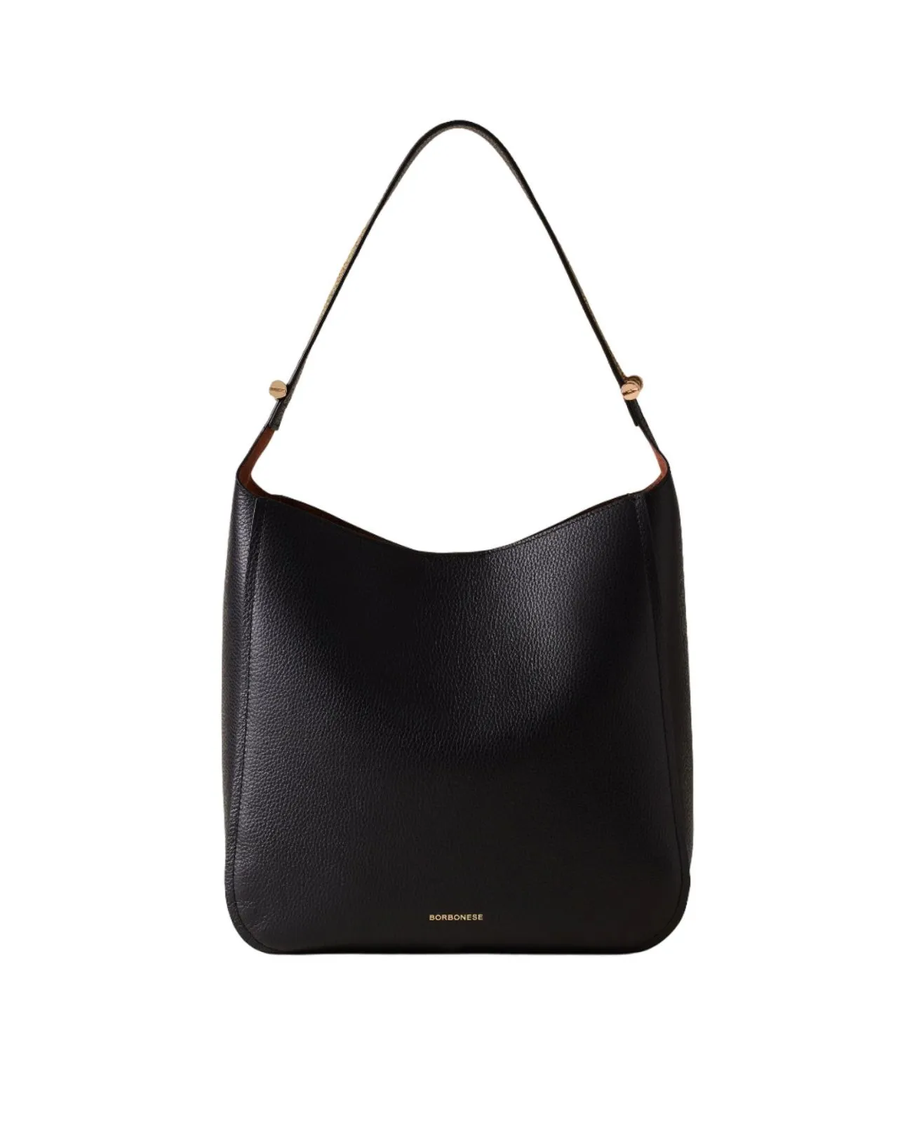 Borbonese - Borsa Hobo in pelle media Bolt | Studioarch.com