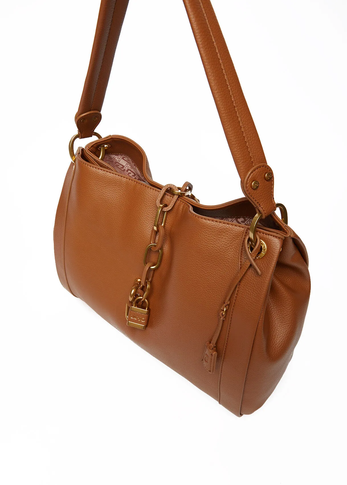 Borsa a spalla con catena gioiello
