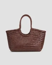 Borsa intrecciata in pelle Dragon Diffusion Nantucket Basket Big