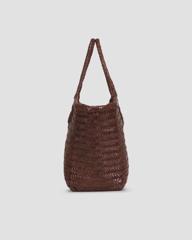 Borsa intrecciata in pelle Dragon Diffusion Nantucket Basket Big