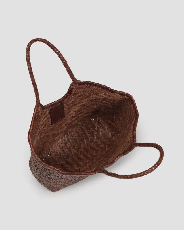 Borsa intrecciata in pelle Dragon Diffusion Nantucket Basket Big