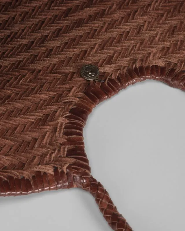 Borsa intrecciata in pelle Dragon Diffusion Nantucket Basket Big