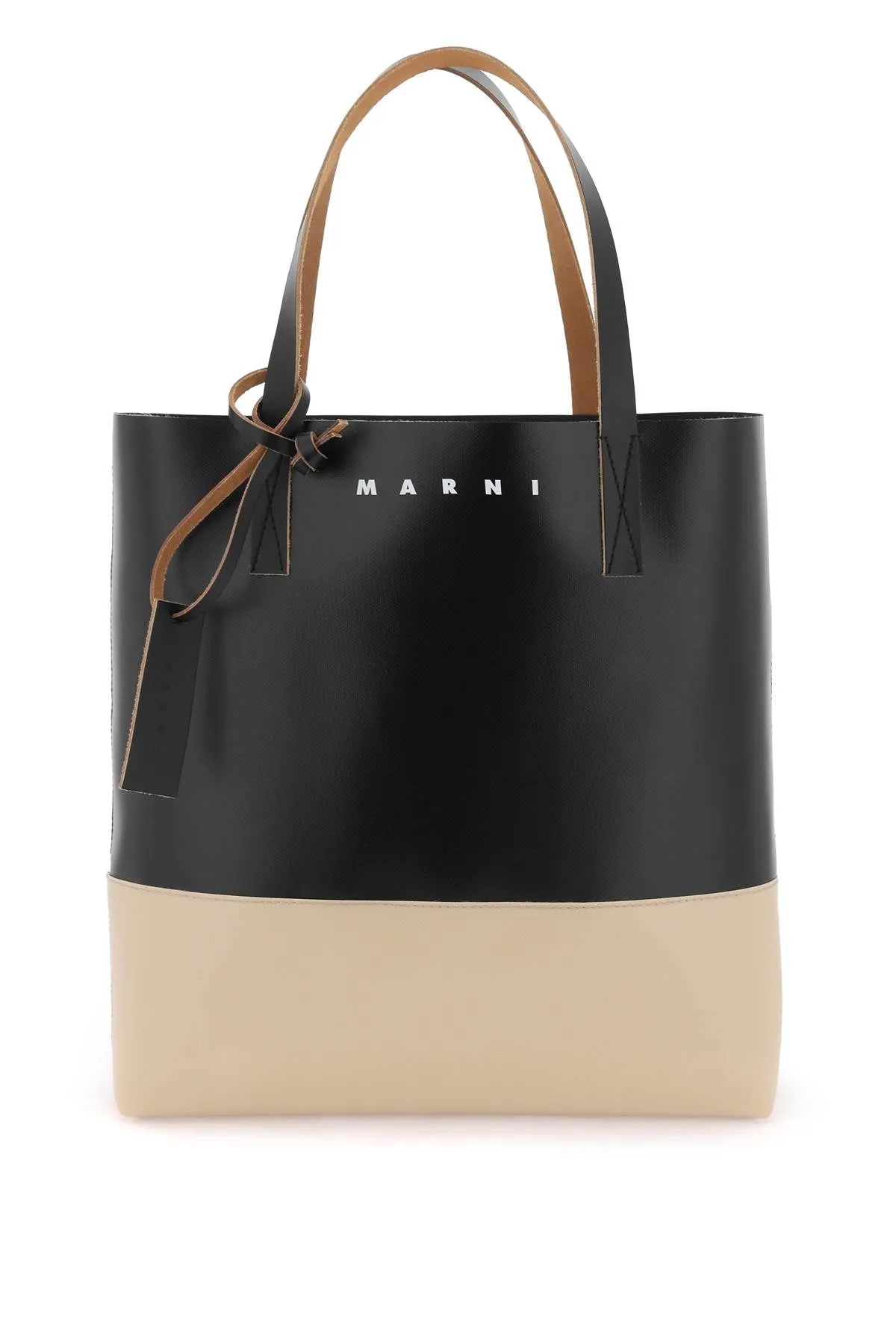 Borsa Tote In Pelle Bicolore