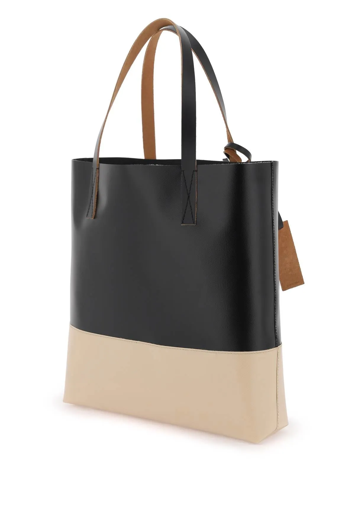 Borsa Tote In Pelle Bicolore