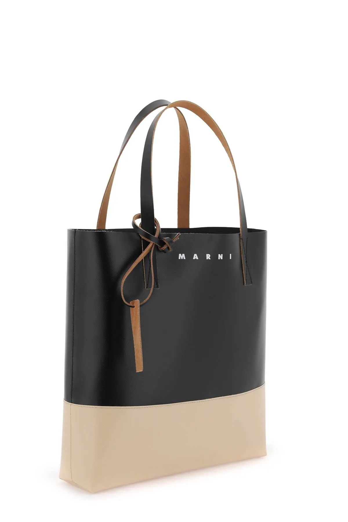 Borsa Tote In Pelle Bicolore