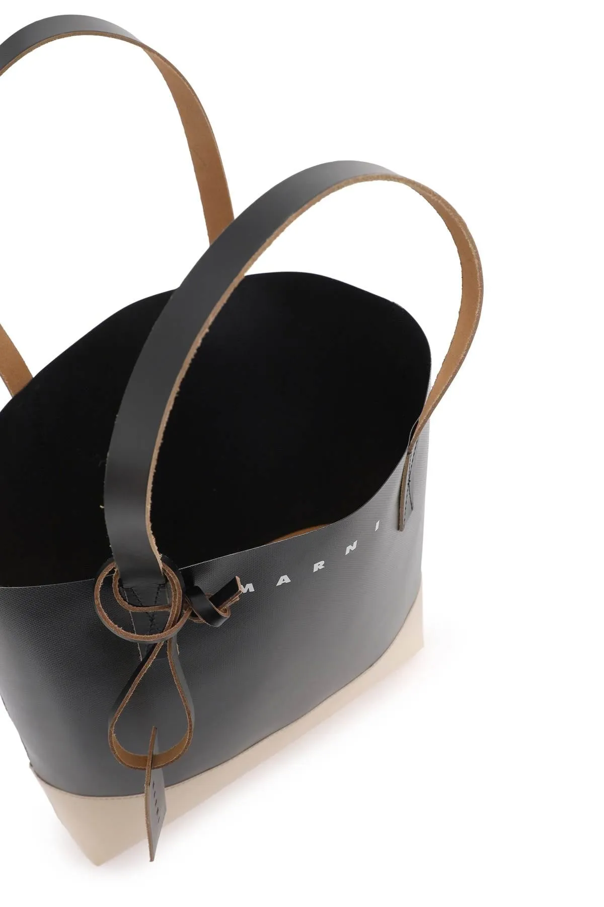 Borsa Tote In Pelle Bicolore