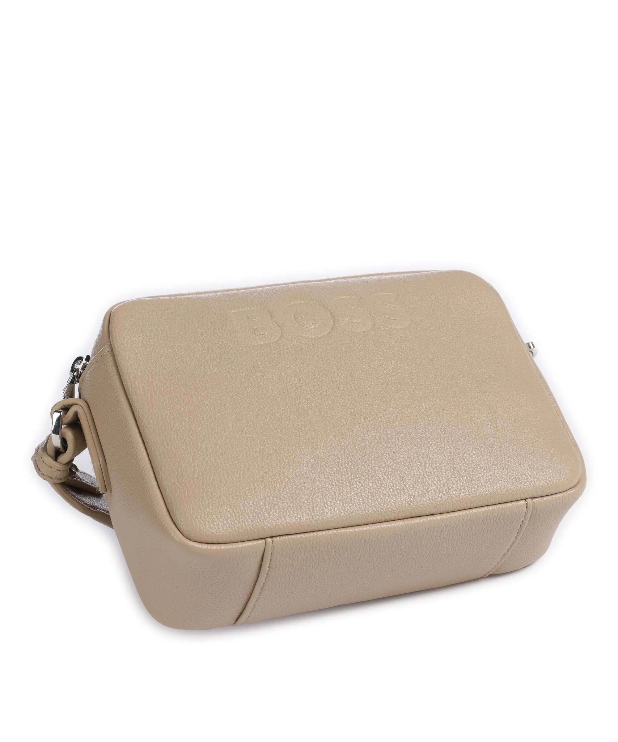 BOSS Addison Beige Synthetic Leather Crossbody Bag