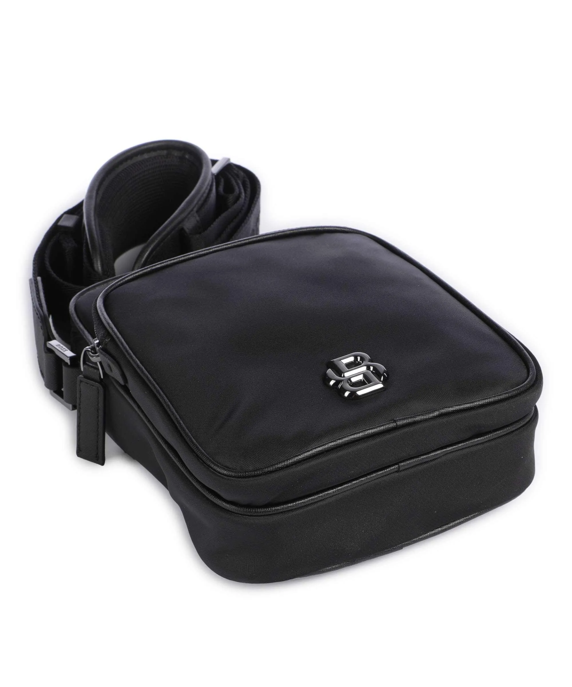 BOSS B Icon Nylon Crossbody Bag in Black