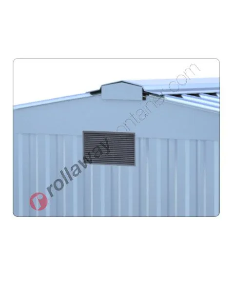 Box in lamiera zincata altezza pareti 2110 mm con porta basculante