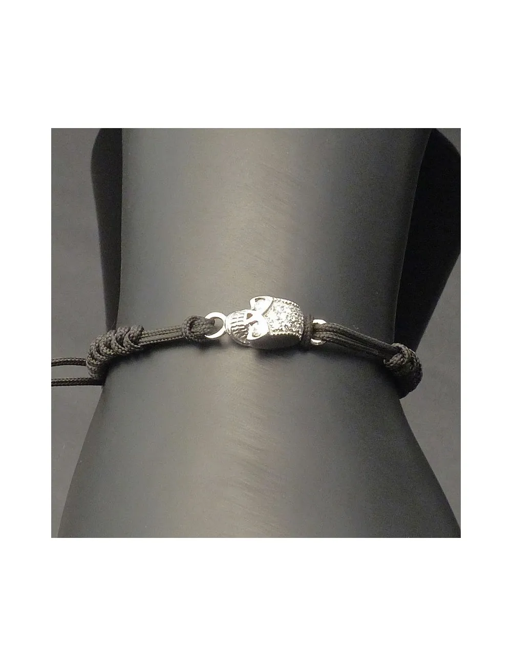 Bracciale tecnico con oro bianco e Brillanti
