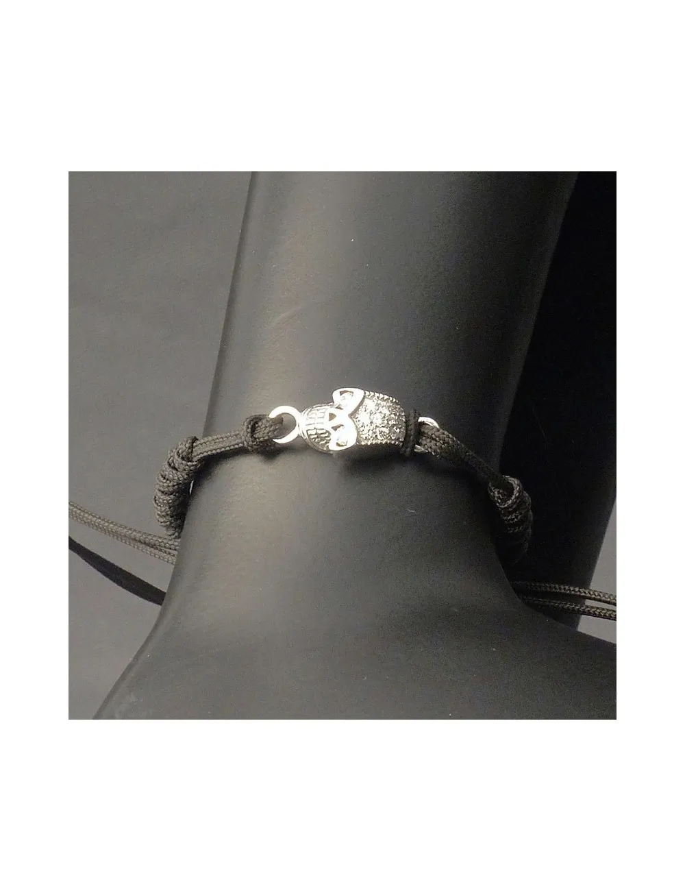 Bracciale tecnico con oro bianco e Brillanti